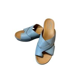 Kork-Ease Sandals, size 8M, Light Blue Baja Sport Slide